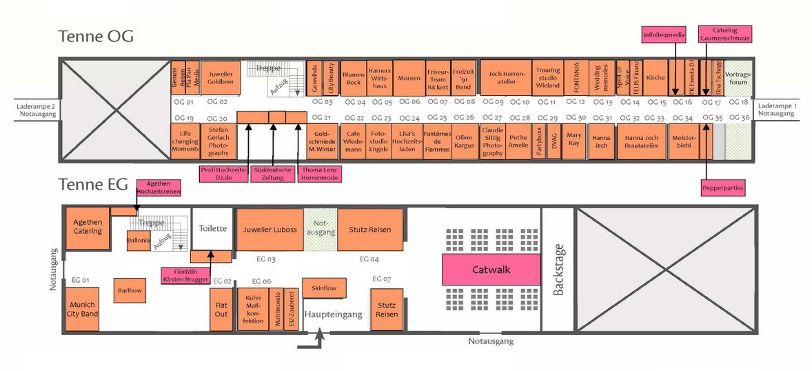 Hallenplan der Aussteller Hallenplan der Aussteller